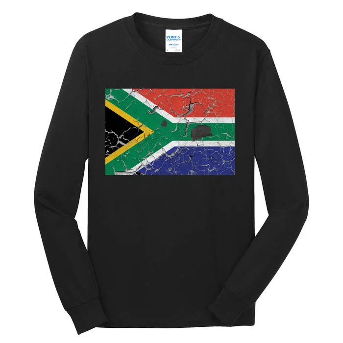 South Africa Stone Flag Tall Long Sleeve T-Shirt