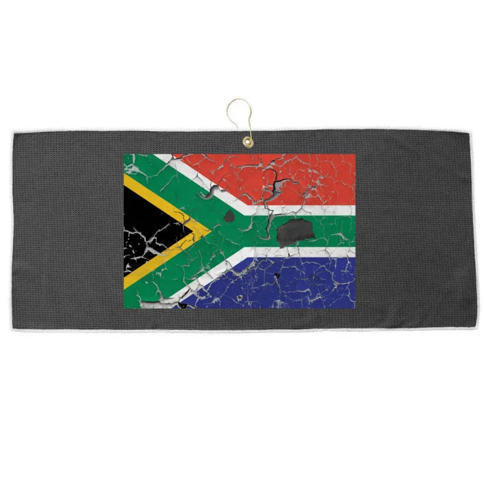 South Africa Stone Flag Large Microfiber Waffle Golf Towel