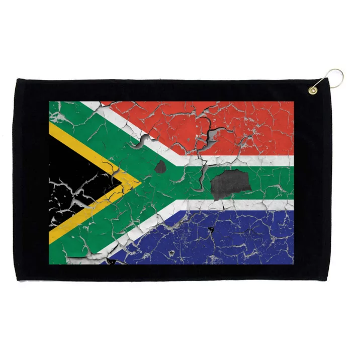 South Africa Stone Flag Grommeted Golf Towel