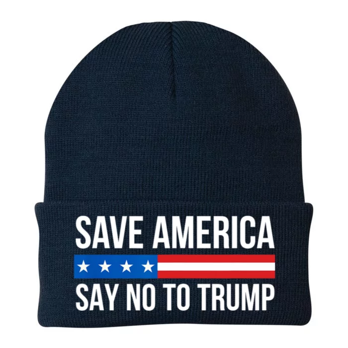 Save America Say No To Trump USA Flag America Knit Cap Winter Beanie