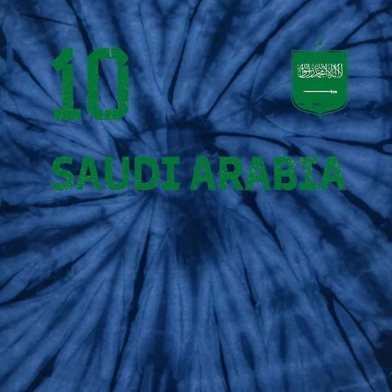 Saudi Arabia Soccer Fans Jersey KSA Flag Football Lovers Tie-Dye T-Shirt