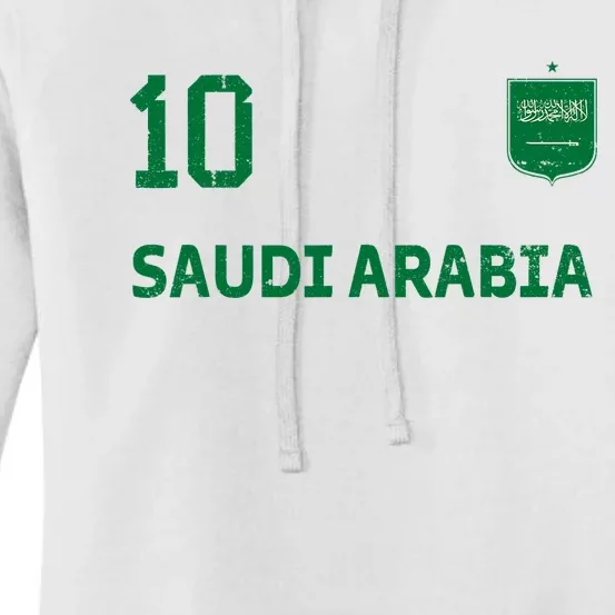 Saudi Arabia Soccer Fans Jersey KSA Flag Football Lovers Women's Pullover Hoodie