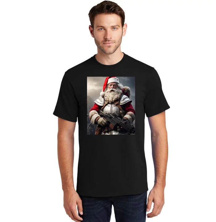 Second Amendment Santa Funny Christmas Tall T-Shirt | TeeShirtPalace