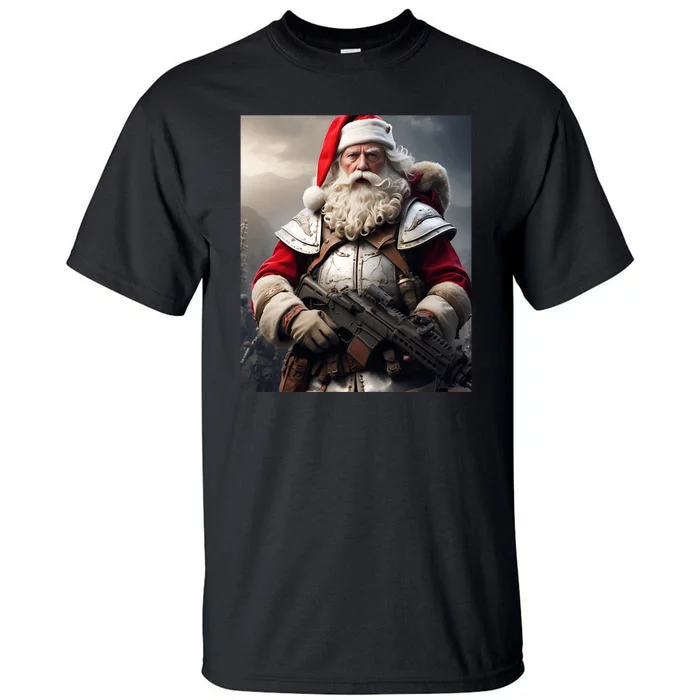 Second Amendment Santa Funny Christmas Tall T-Shirt | TeeShirtPalace