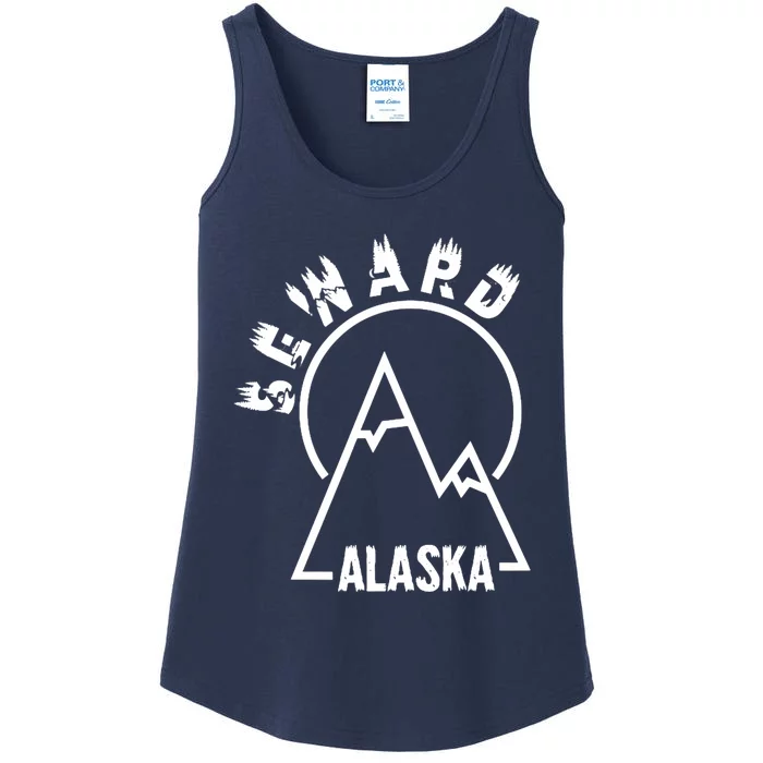 Seward Alaska State / Vintage Mountain Design Seward, AK Ladies Essential Tank