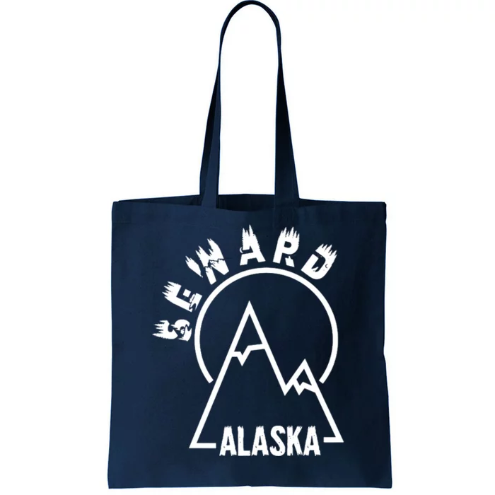 Seward Alaska State / Vintage Mountain Design Seward, AK Tote Bag