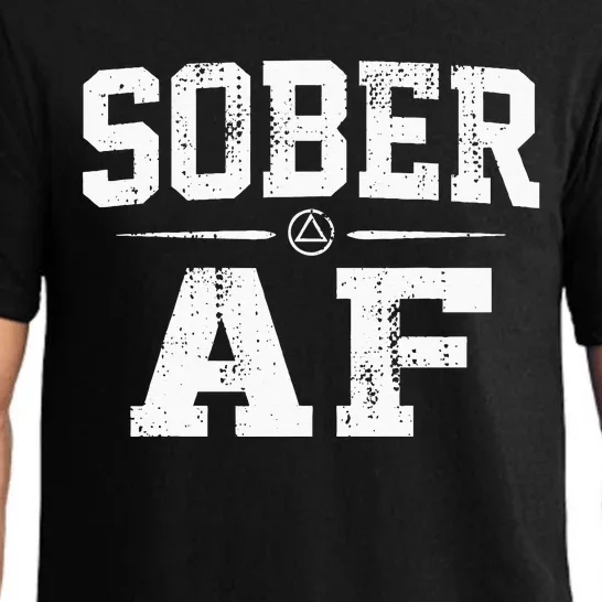 Sober AF Sobriety AA Alcoholics Anonymous Recovery Addiction Pajama Set