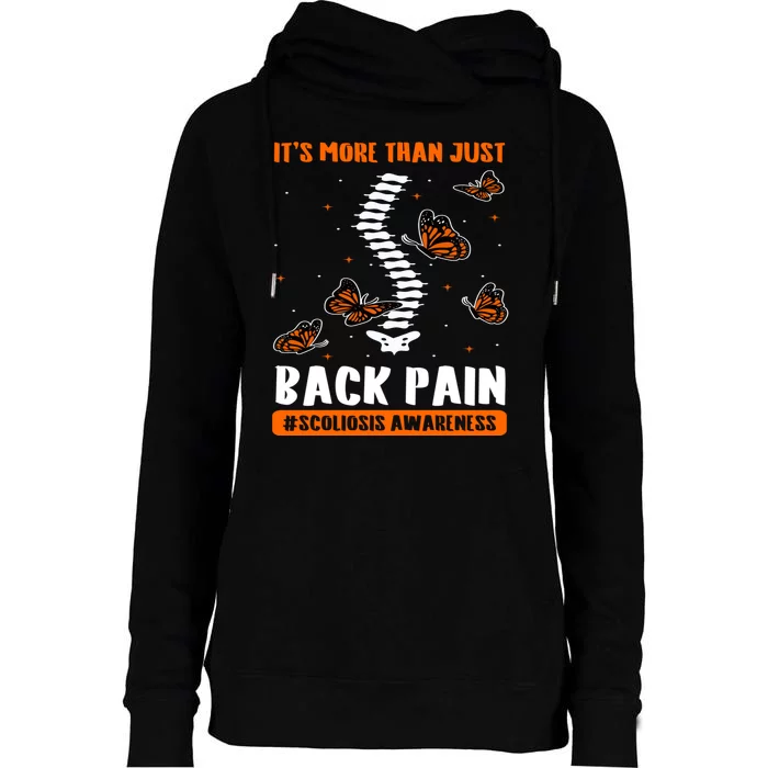 Scoliosis Awareness Spinal Deformity Orthopedic Scoliometer Womens Funnel Neck Pullover Hood