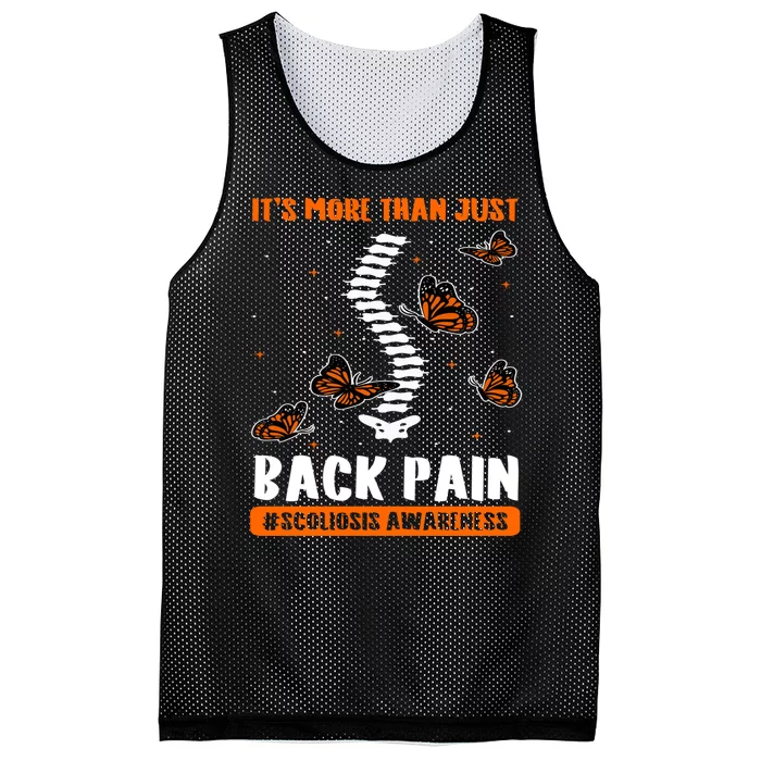 Scoliosis Awareness Spinal Deformity Orthopedic Scoliometer Mesh Reversible Basketball Jersey Tank