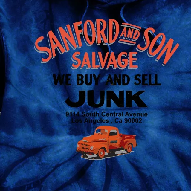 Sanford And Son Salvage Sign Tie Dye Hoodie