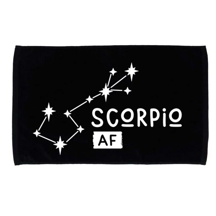 Scorpio Af Scorpio Astrology Horoscope And Zodiac Sign Cool Gift Microfiber Hand Towel