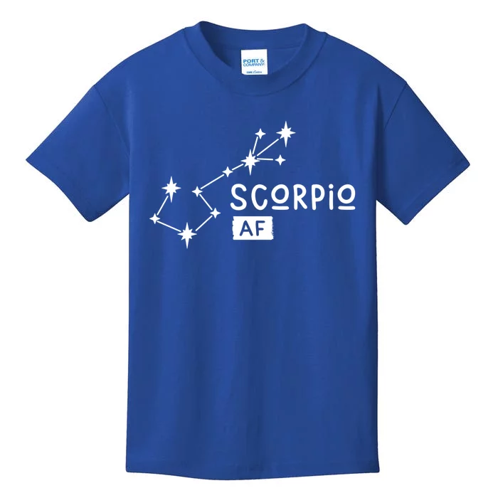 Scorpio Af Scorpio Astrology Horoscope And Zodiac Sign Cool Gift Kids T-Shirt