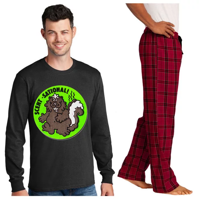 Scratch And Sniff Sticker Skunk Scentsational Long Sleeve Pajama Set