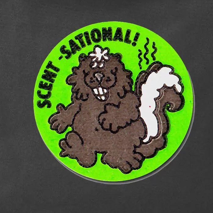 Scratch And Sniff Sticker Skunk Scentsational Zip Tote Bag