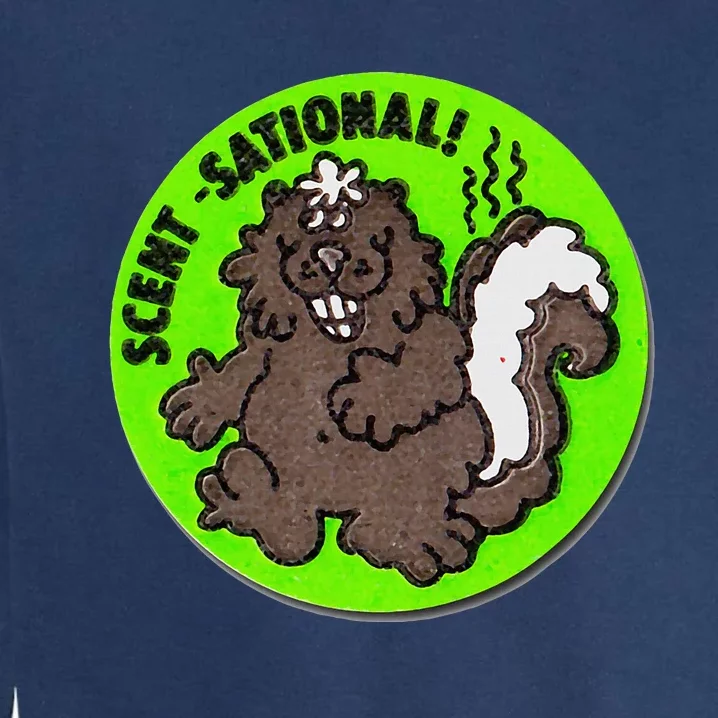 Scratch And Sniff Sticker Skunk Scentsational Garment-Dyed Sweatshirt