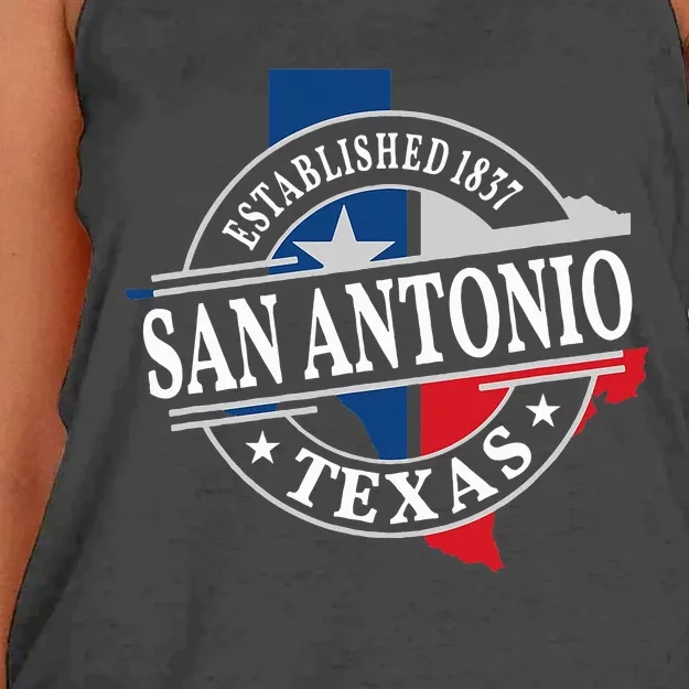 San Antonio Women's Knotted Racerback Tank