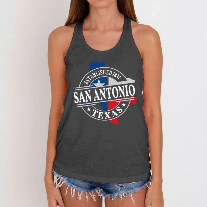 San Antonio Women's Knotted Racerback Tank