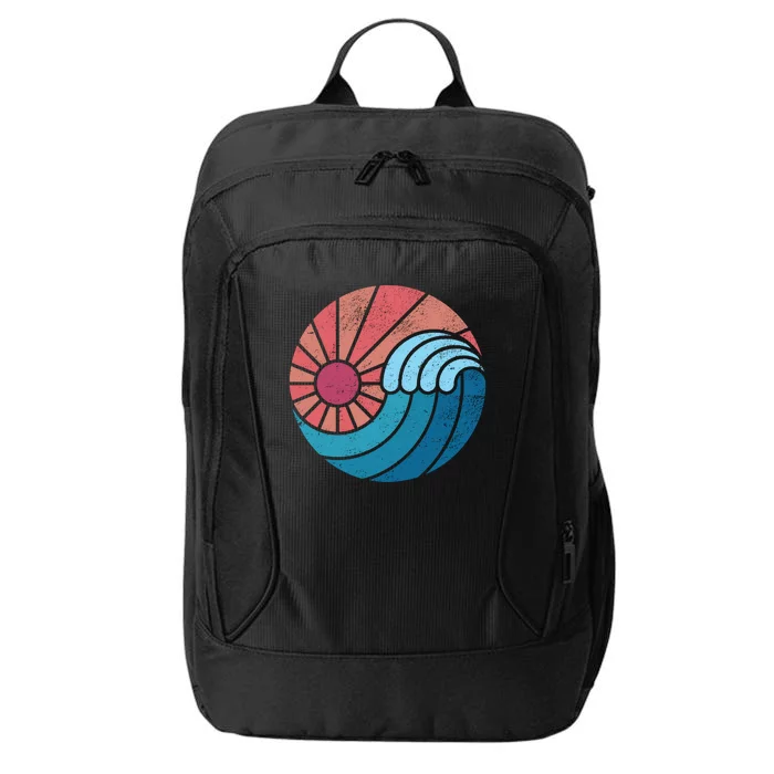 Sun And Sea Retro Vintage Wave City Backpack