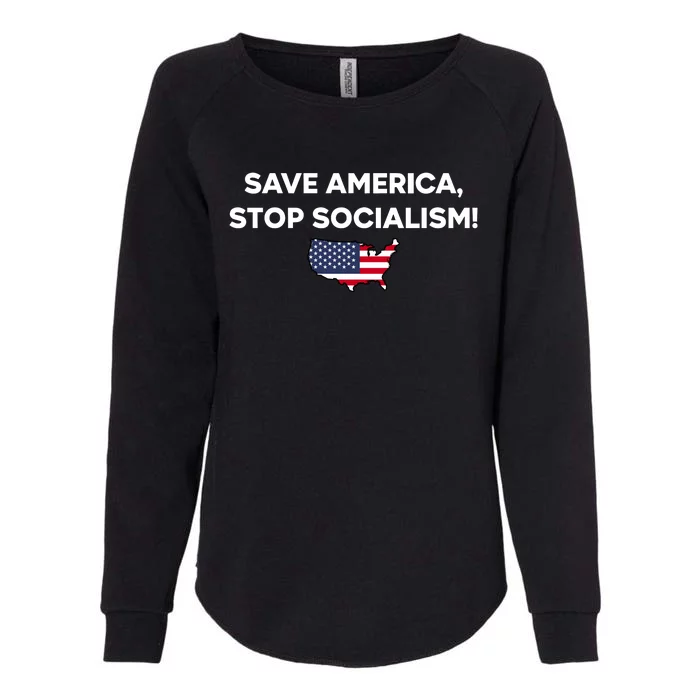 Save America Stop Socialism Womens California Wash Sweatshirt