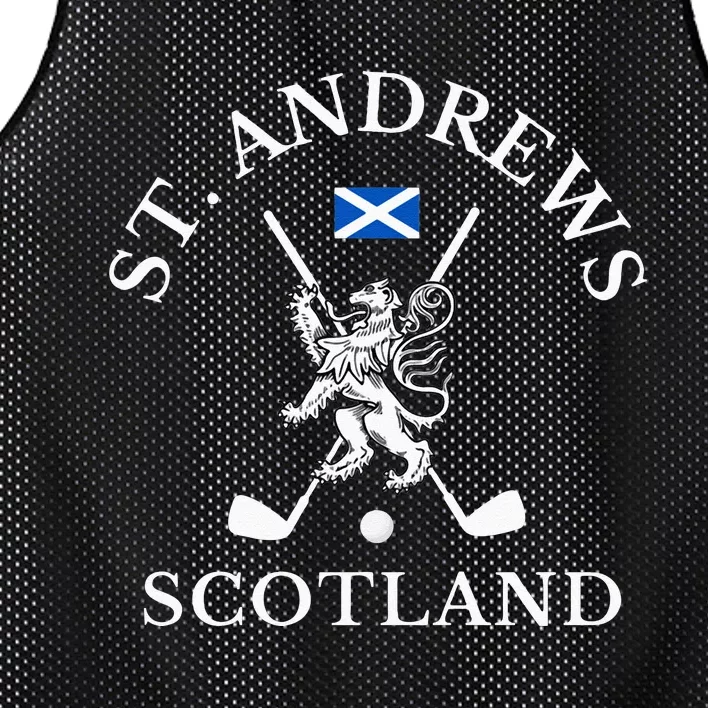 St Andrews Scotland Golf Fan Mesh Reversible Basketball Jersey Tank