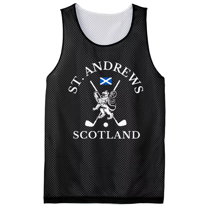 St Andrews Scotland Golf Fan Mesh Reversible Basketball Jersey Tank