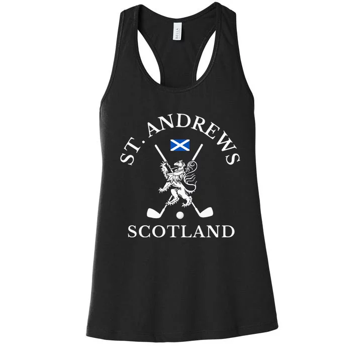 St Andrews Scotland Golf Fan Women's Racerback Tank