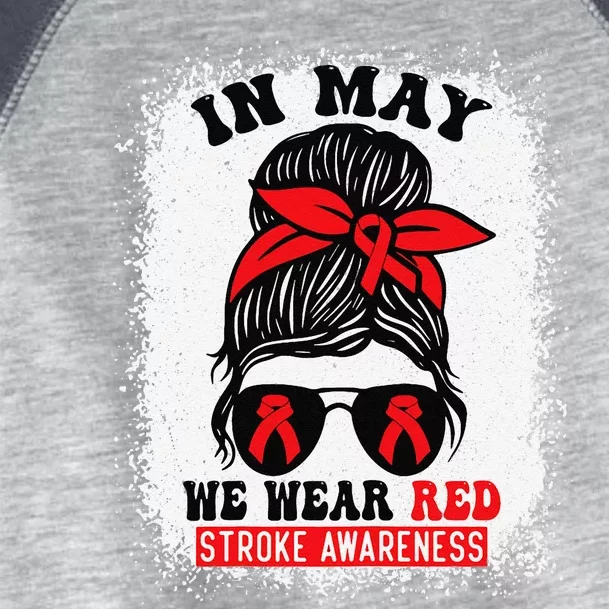 Stroke Awareness Survivor Support Women In May We Wear Red Toddler Fine Jersey T-Shirt