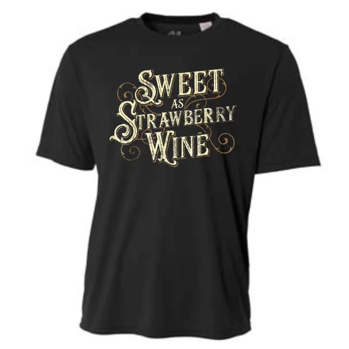 Sweet As Strawberry Wine Ladies Designer Country Cooling Performance Crew T-Shirt