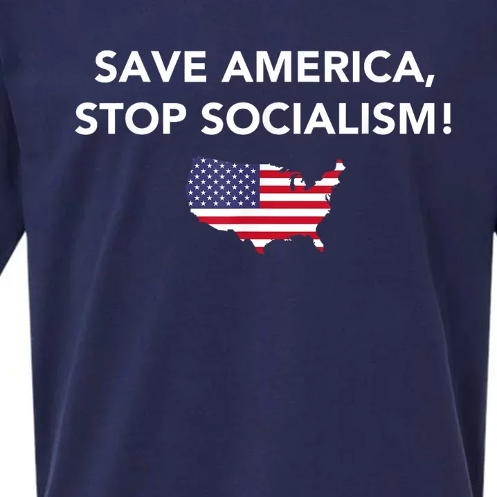 Save America Stop Socialism Sueded Cloud Jersey T-Shirt