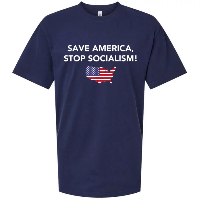 Save America Stop Socialism Sueded Cloud Jersey T-Shirt