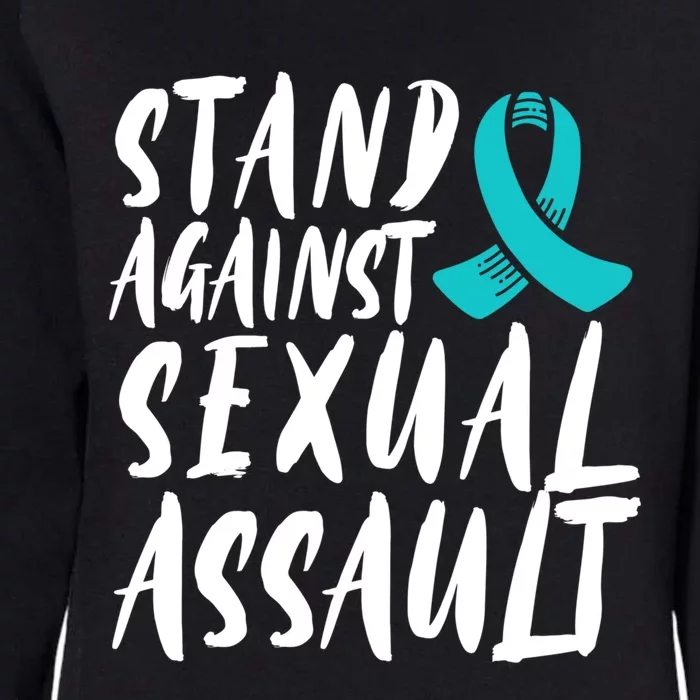 Stand Against Sexual Assault Awareness Stop The Violence Great Gift Womens California Wash Sweatshirt