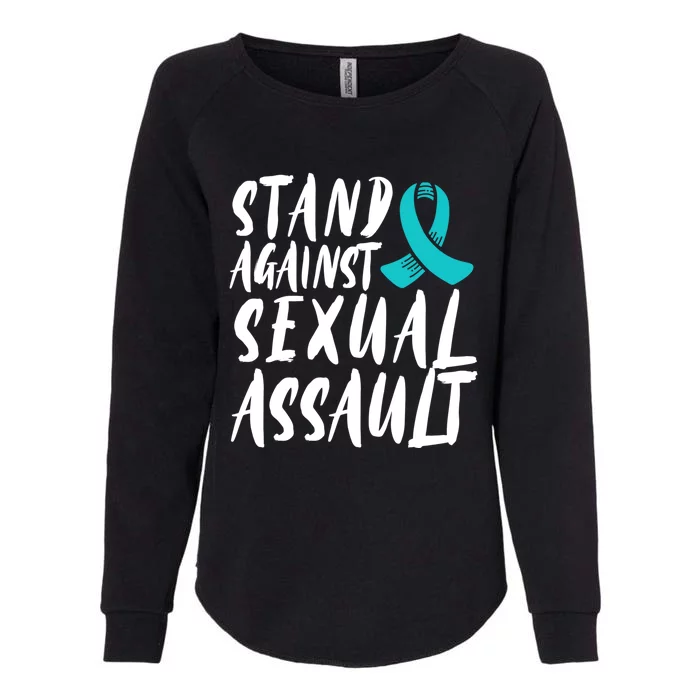 Stand Against Sexual Assault Awareness Stop The Violence Great Gift Womens California Wash Sweatshirt