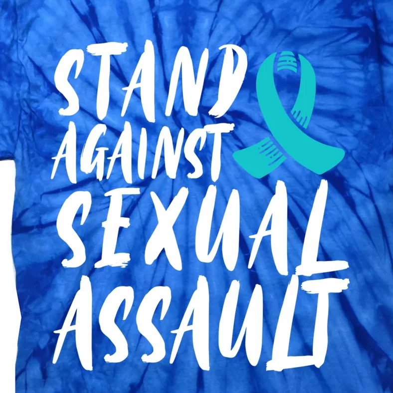 Stand Against Sexual Assault Awareness Stop The Violence Great Gift Tie-Dye T-Shirt