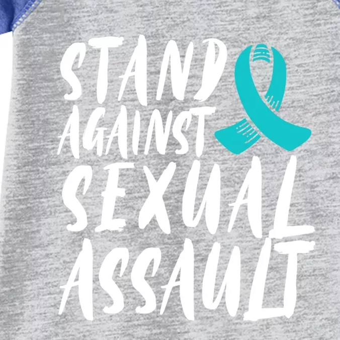 Stand Against Sexual Assault Awareness Stop The Violence Great Gift Infant Baby Jersey Bodysuit