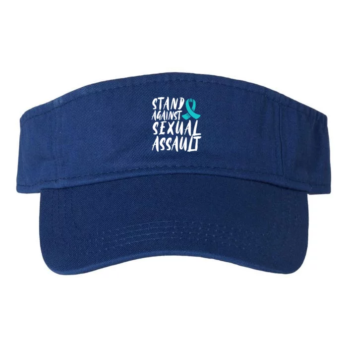 Stand Against Sexual Assault Awareness Stop The Violence Great Gift Valucap Bio-Washed Visor