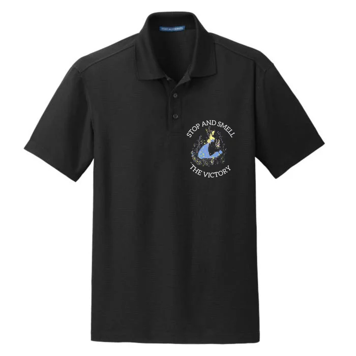 Stop And Smell The Victory Matching Team Dry Zone Grid Performance Polo