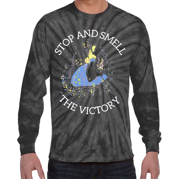 Stop And Smell The Victory Matching Team Tie-Dye Long Sleeve Shirt