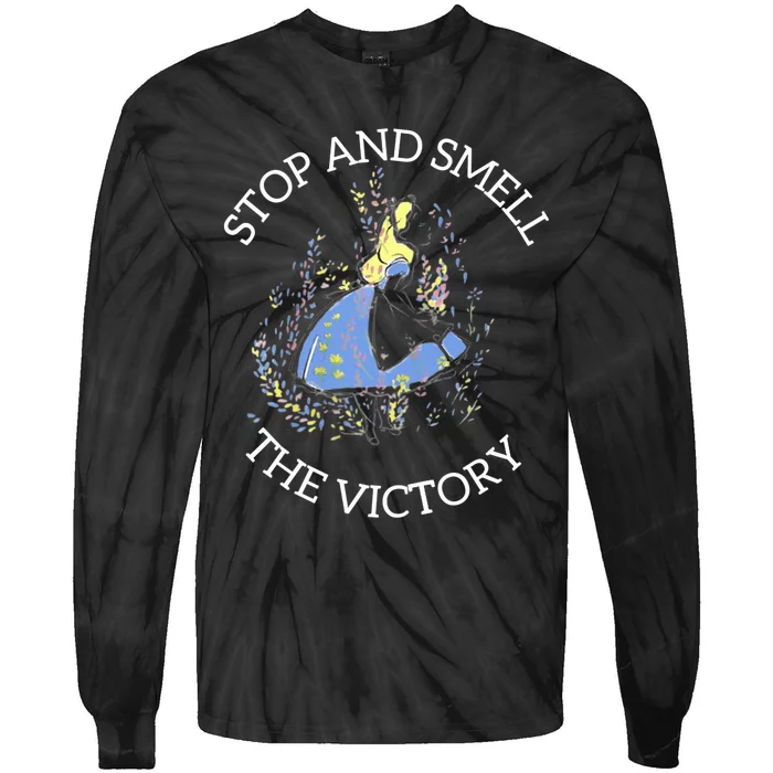 Stop And Smell The Victory Matching Team Tie-Dye Long Sleeve Shirt