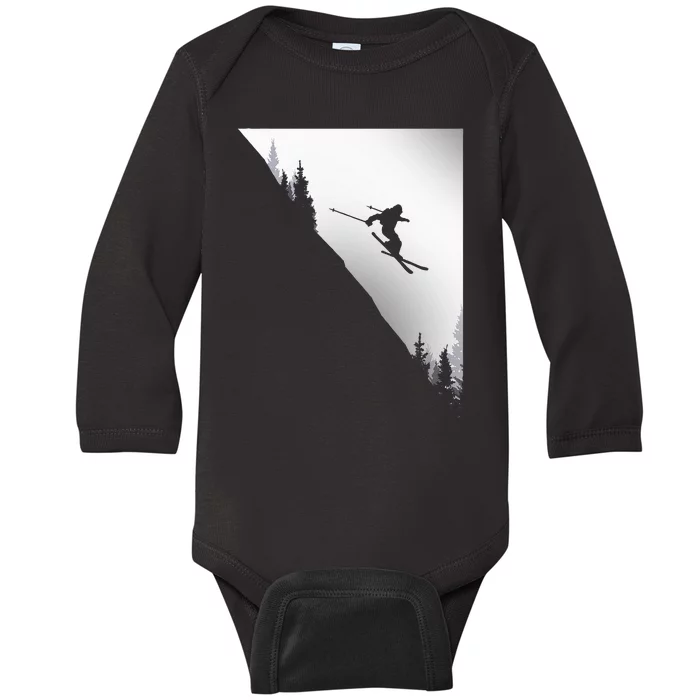 Ski Apparel Skiing Skier Ski Baby Long Sleeve Bodysuit