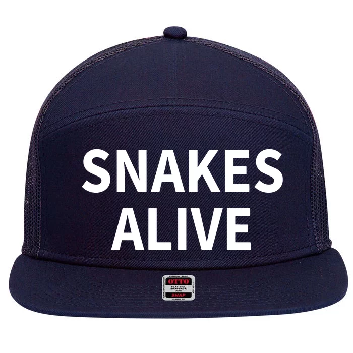 Snakes Alive 7 Panel Mesh Trucker Snapback Hat