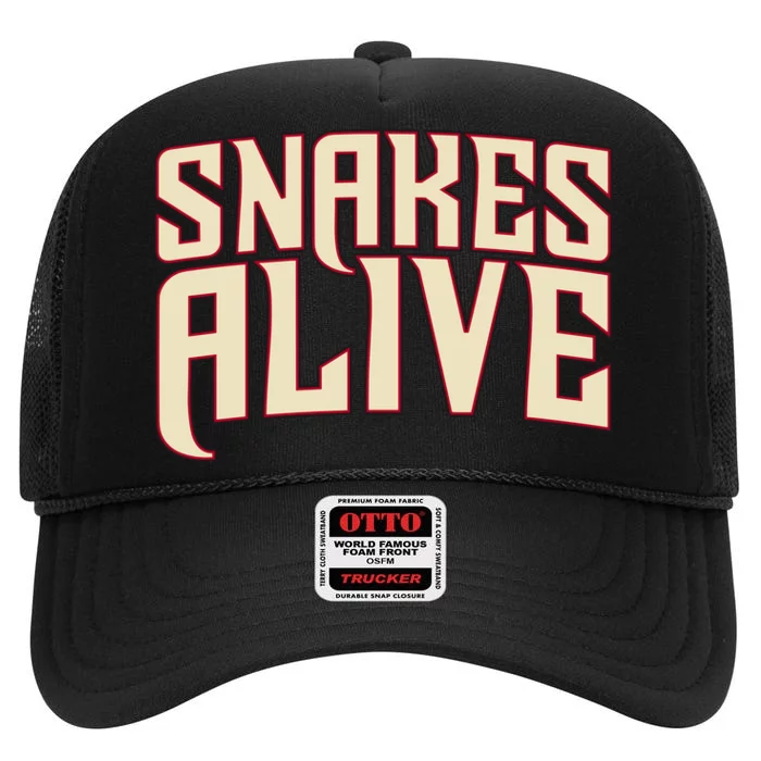 Snakes Alive High Crown Mesh Trucker Hat