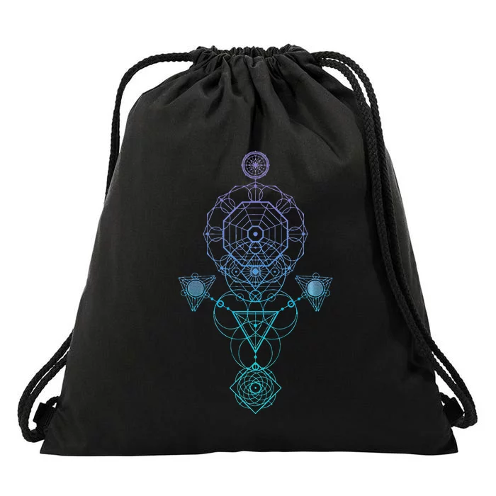 Starseed Activation Sacred Geometry Drawstring Bag