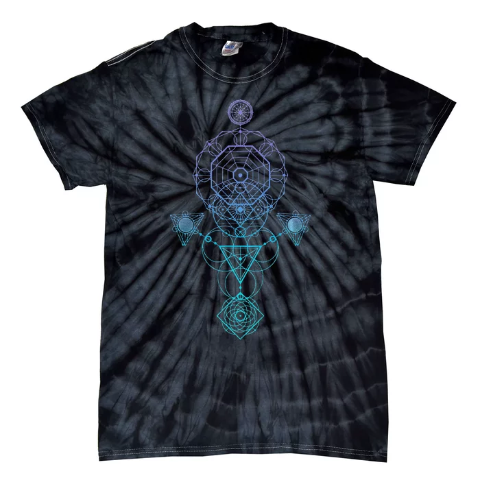 Starseed Activation Sacred Geometry Tie-Dye T-Shirt