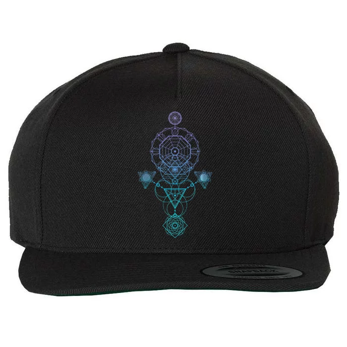 Starseed Activation Sacred Geometry Wool Snapback Cap