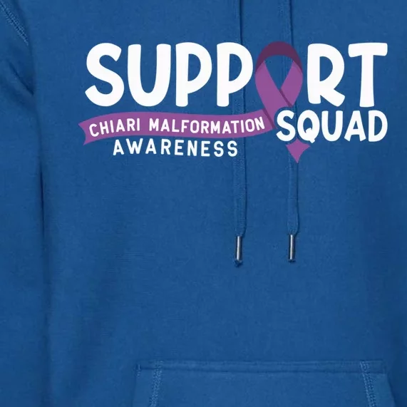 Support Awareness Squad I CM Cerebellum Chiari Malformation Premium Hoodie