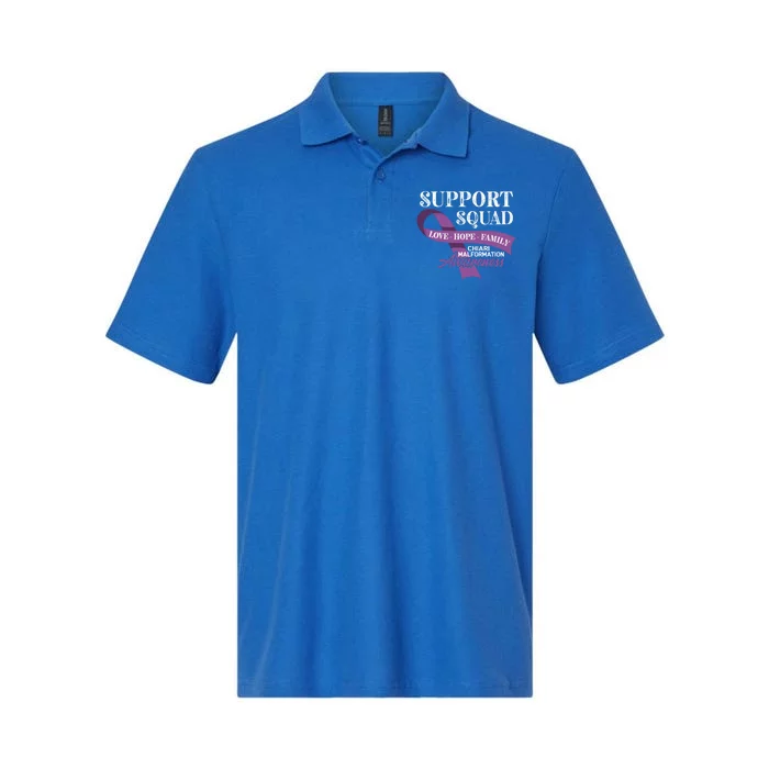 Support Awareness Squad I CM Cerebellum Chiari Malformation Softstyle Adult Sport Polo