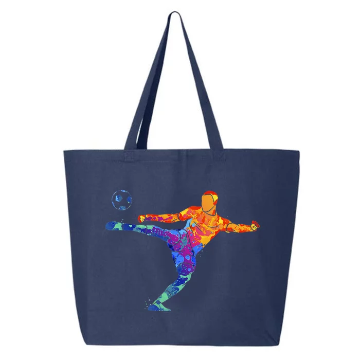 Soccer Athlete Sports Drawing 25L Jumbo Tote