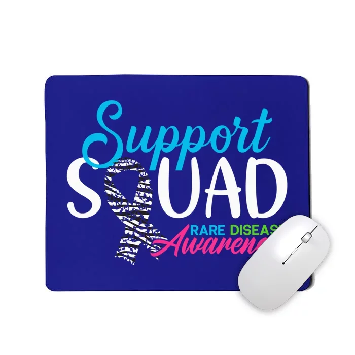 Support Awareness Squad I Zebra Ribbon I Rare Diseases Mousepad