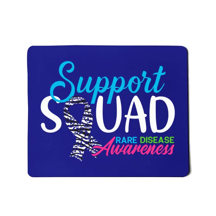 Support Awareness Squad I Zebra Ribbon I Rare Diseases Mousepad