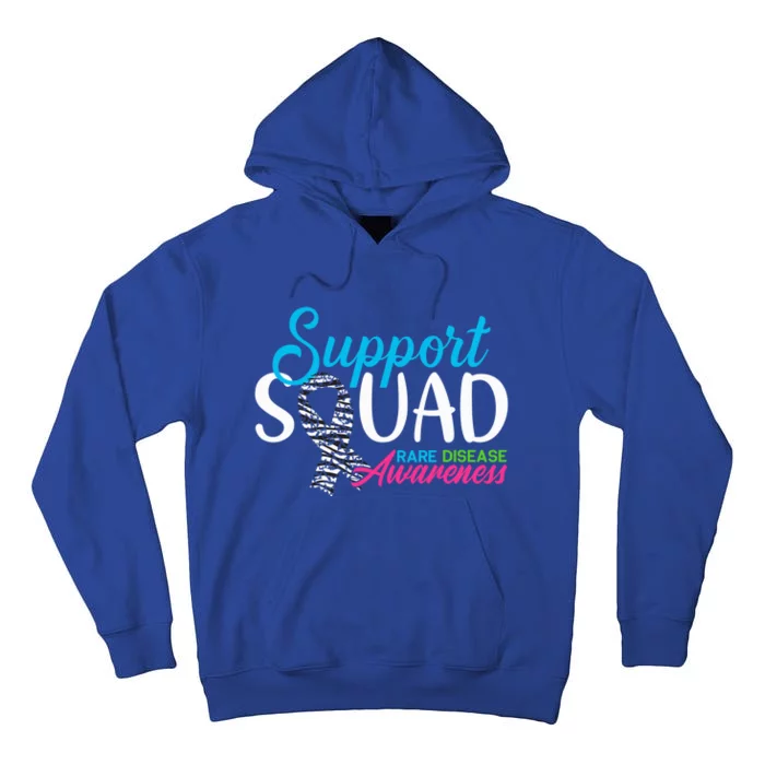 Support Awareness Squad I Zebra Ribbon I Rare Diseases Tall Hoodie